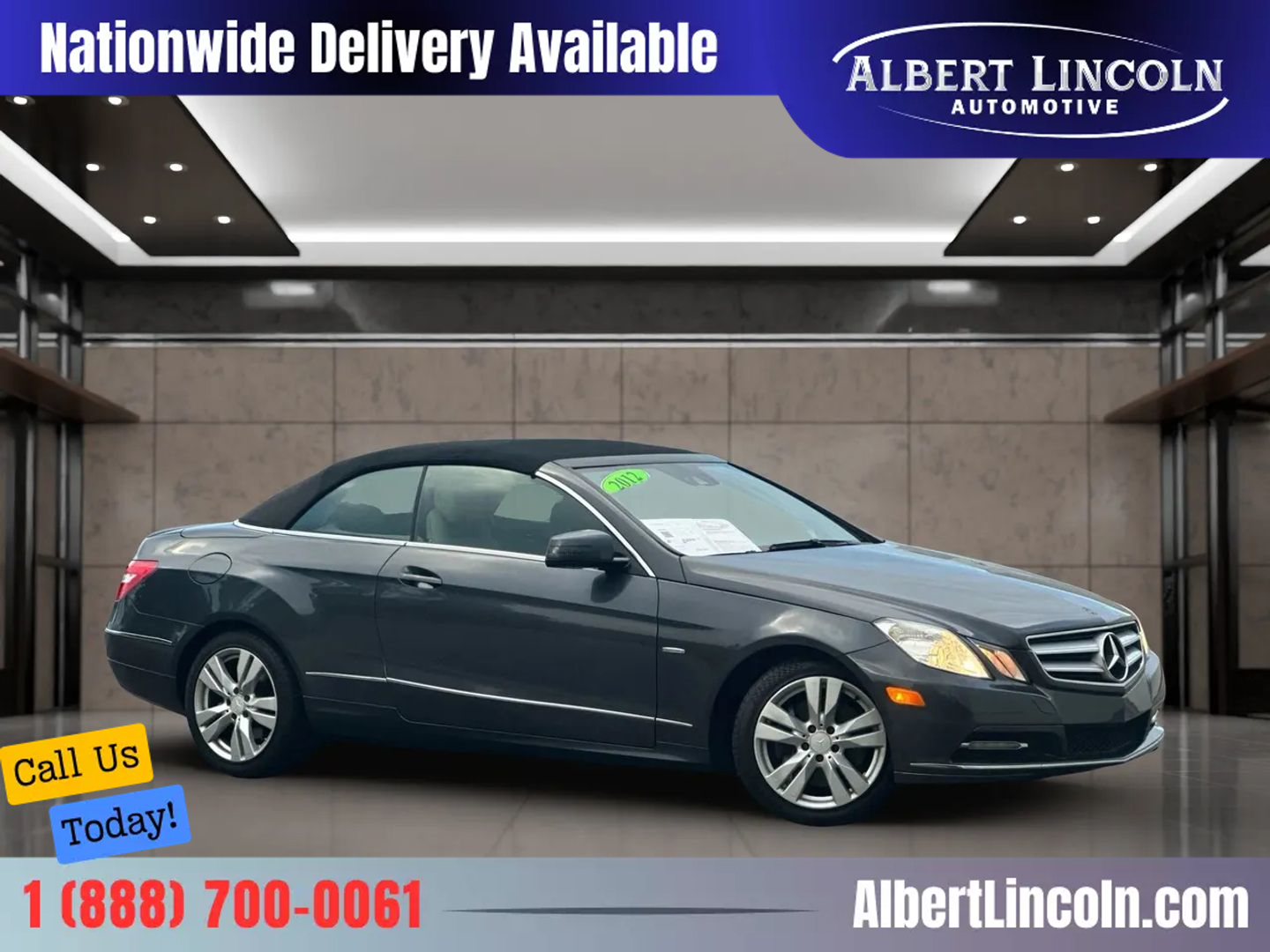 2012 MERCEDES-BENZ E-CLASS CONVERTIBLE V6, 3.5 LITER E 350 CONVERTIBLE 2D