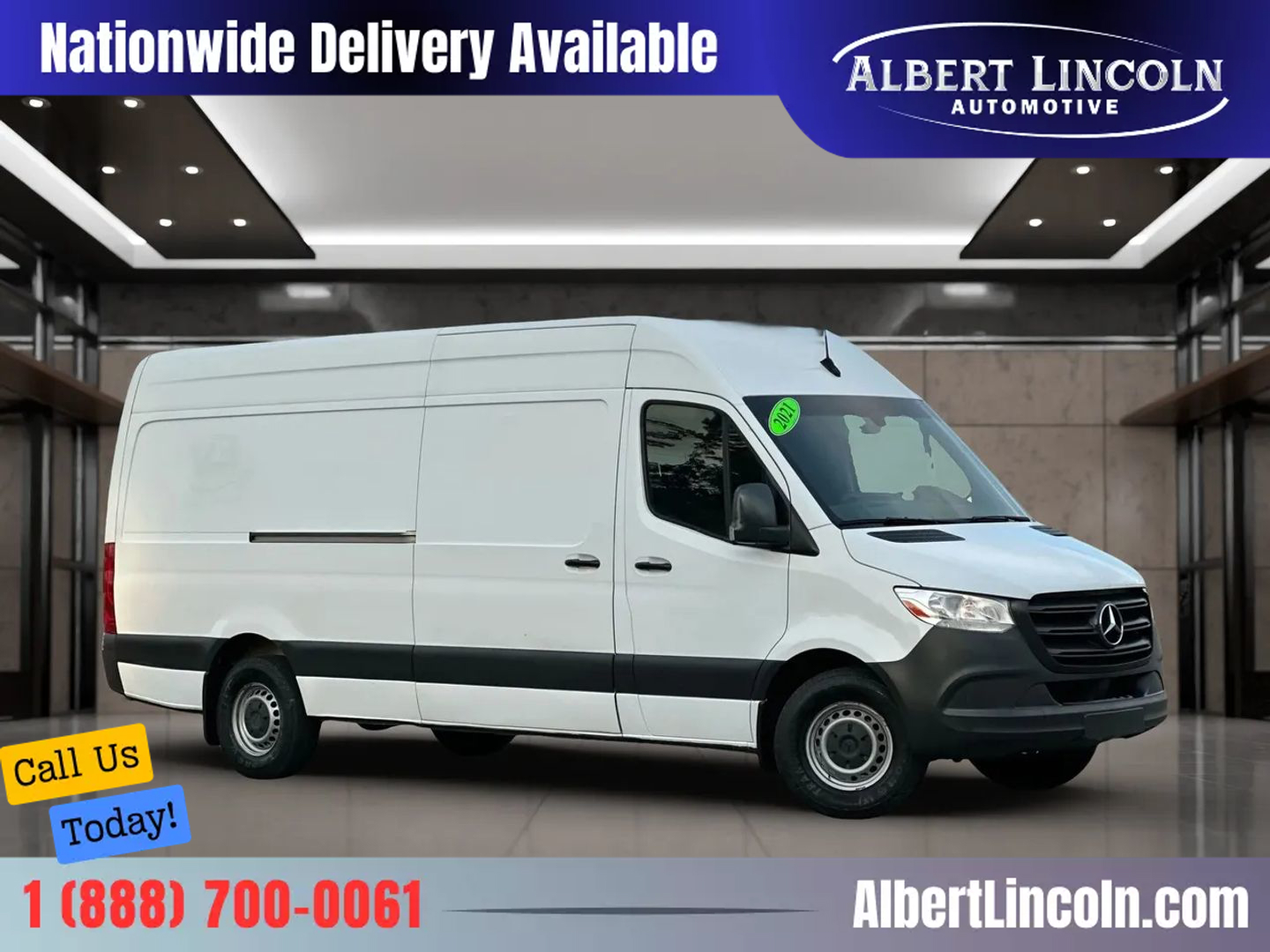 2021 MERCEDES-BENZ SPRINTER 2500 CARGO CARGO 4-CYL, TURBO, 2.0 LITER HIGH ROOF W/170" WB VAN 3D