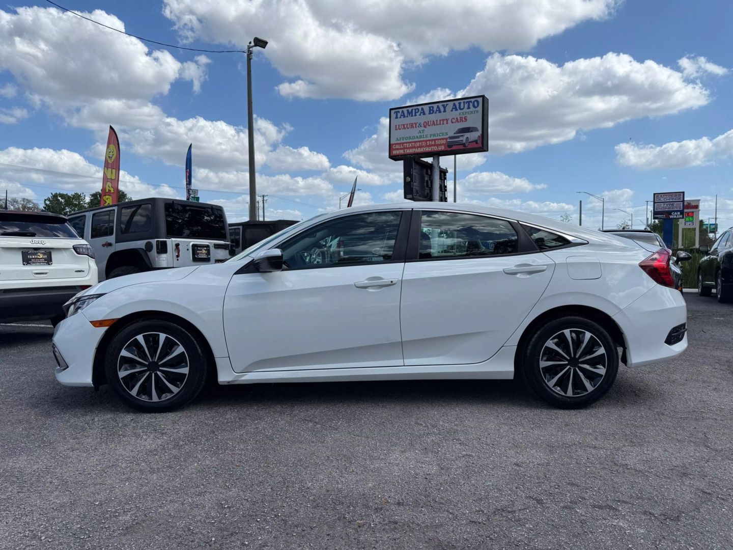 Used 2019 Honda Civic LX with VIN 2HGFC2F69KH584228 for sale in Tampa, FL