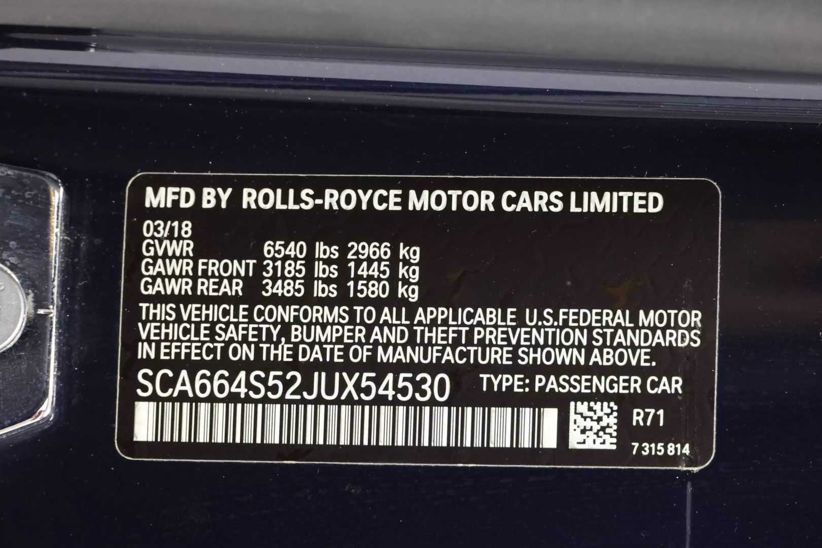 2018 Rolls-royce Ghost - Image 123