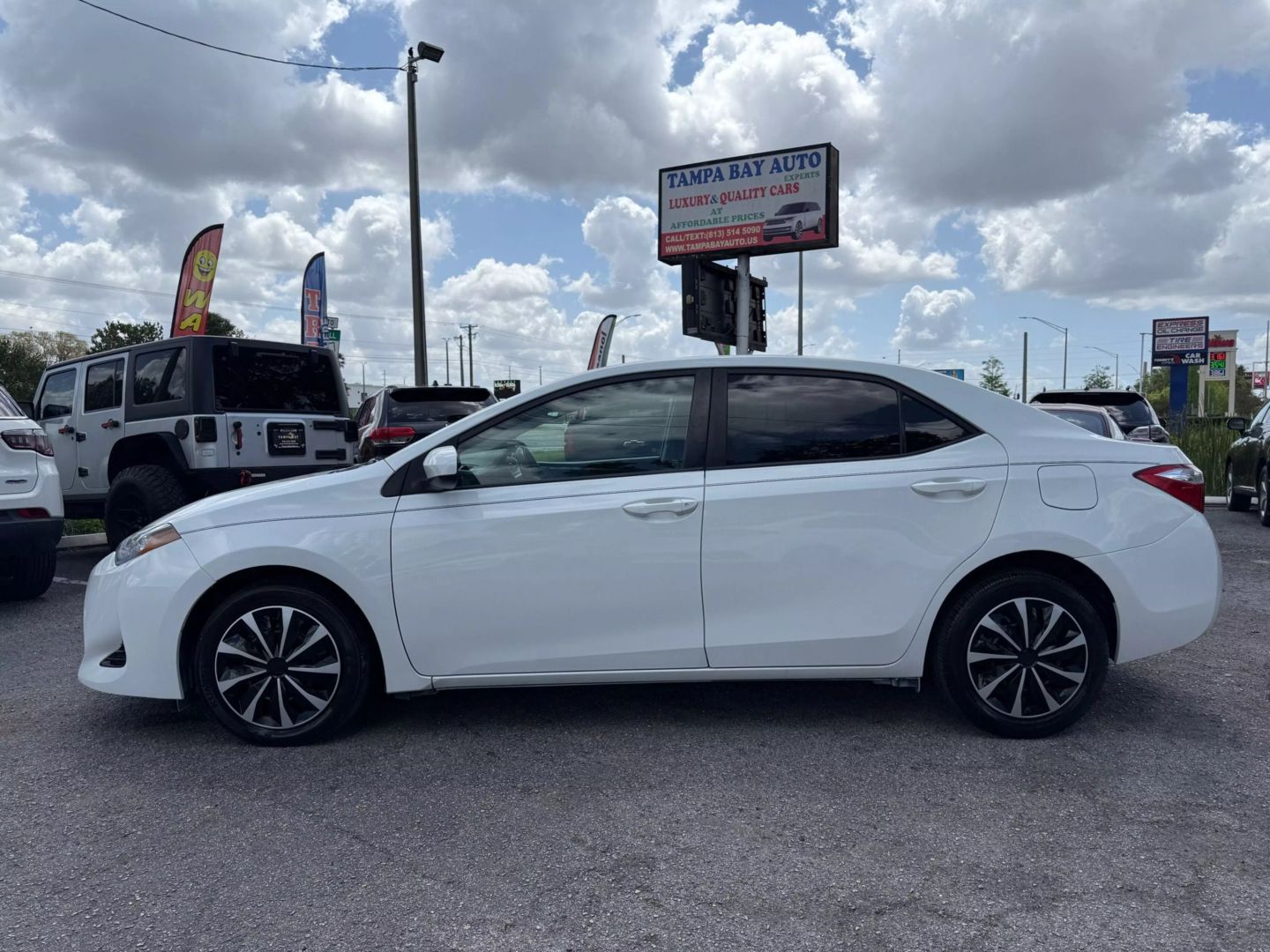 Used 2017 Toyota Corolla LE with VIN 5YFBURHE1HP654590 for sale in Tampa, FL