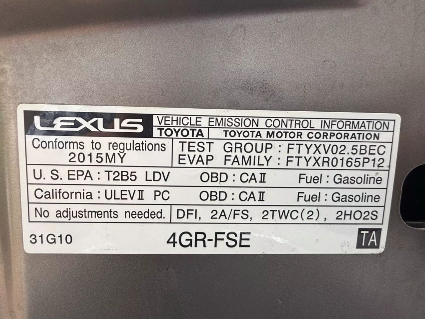 2015 Lexus Is - Image 27