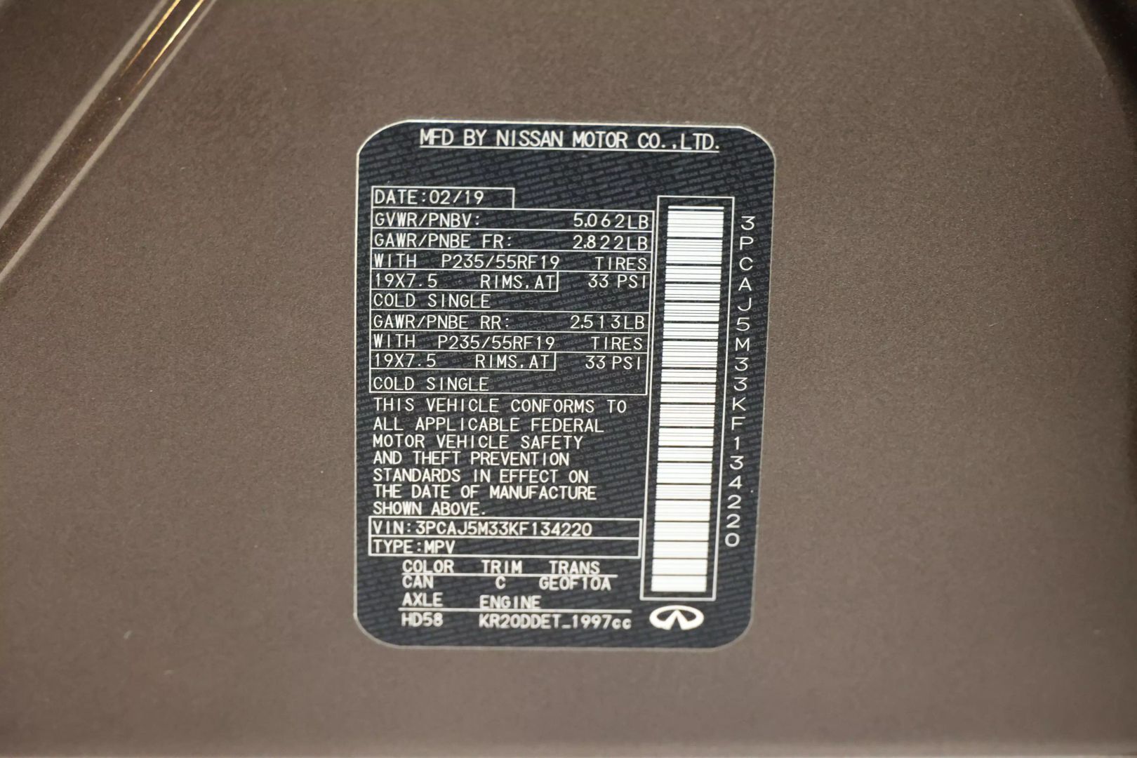 2019 Infiniti Qx50 - Image 117