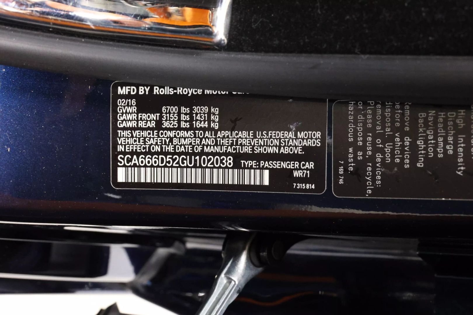 2016 Rolls-royce Dawn - Image 114