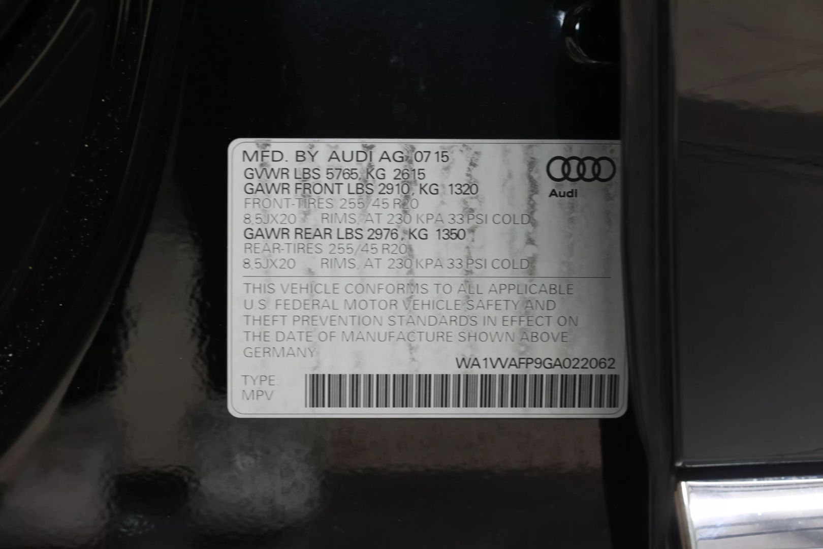 2016 Audi Q5 - Image 107
