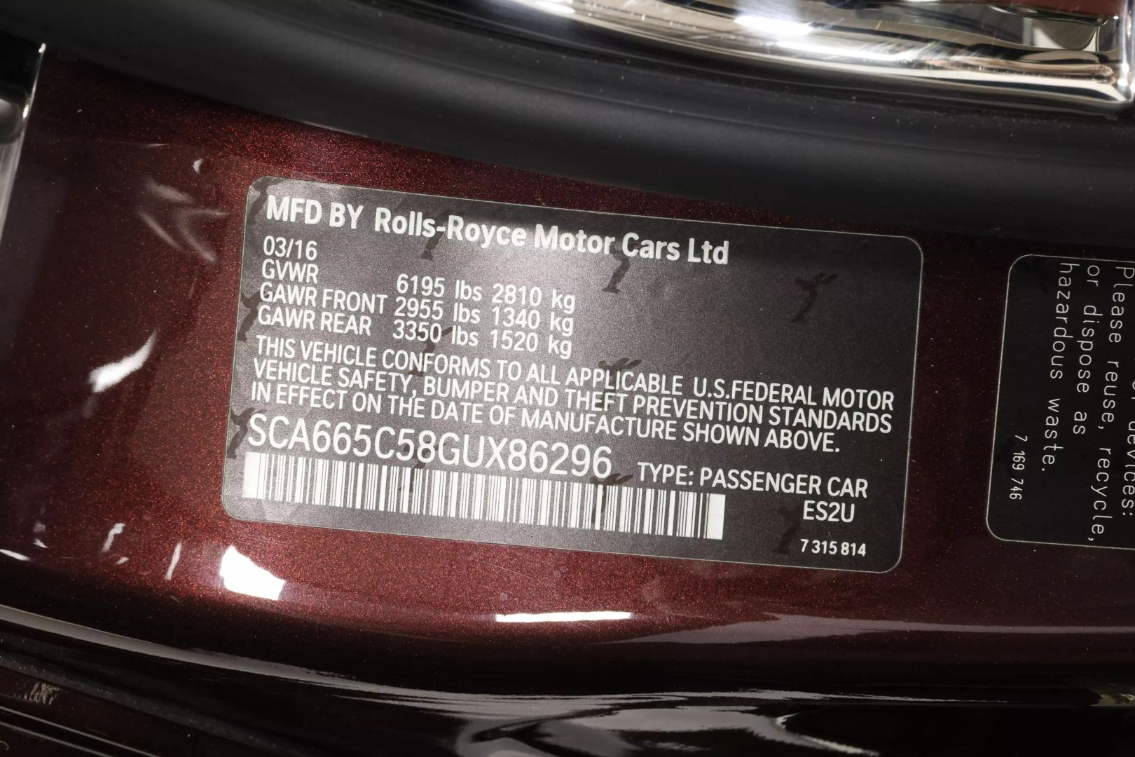 2016 Rolls-royce Wraith - Image 103