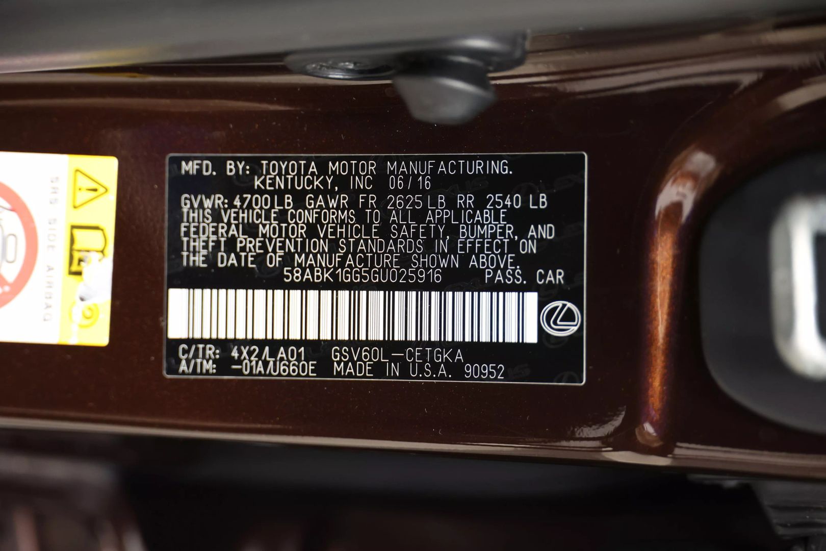2016 Lexus Es - Image 106