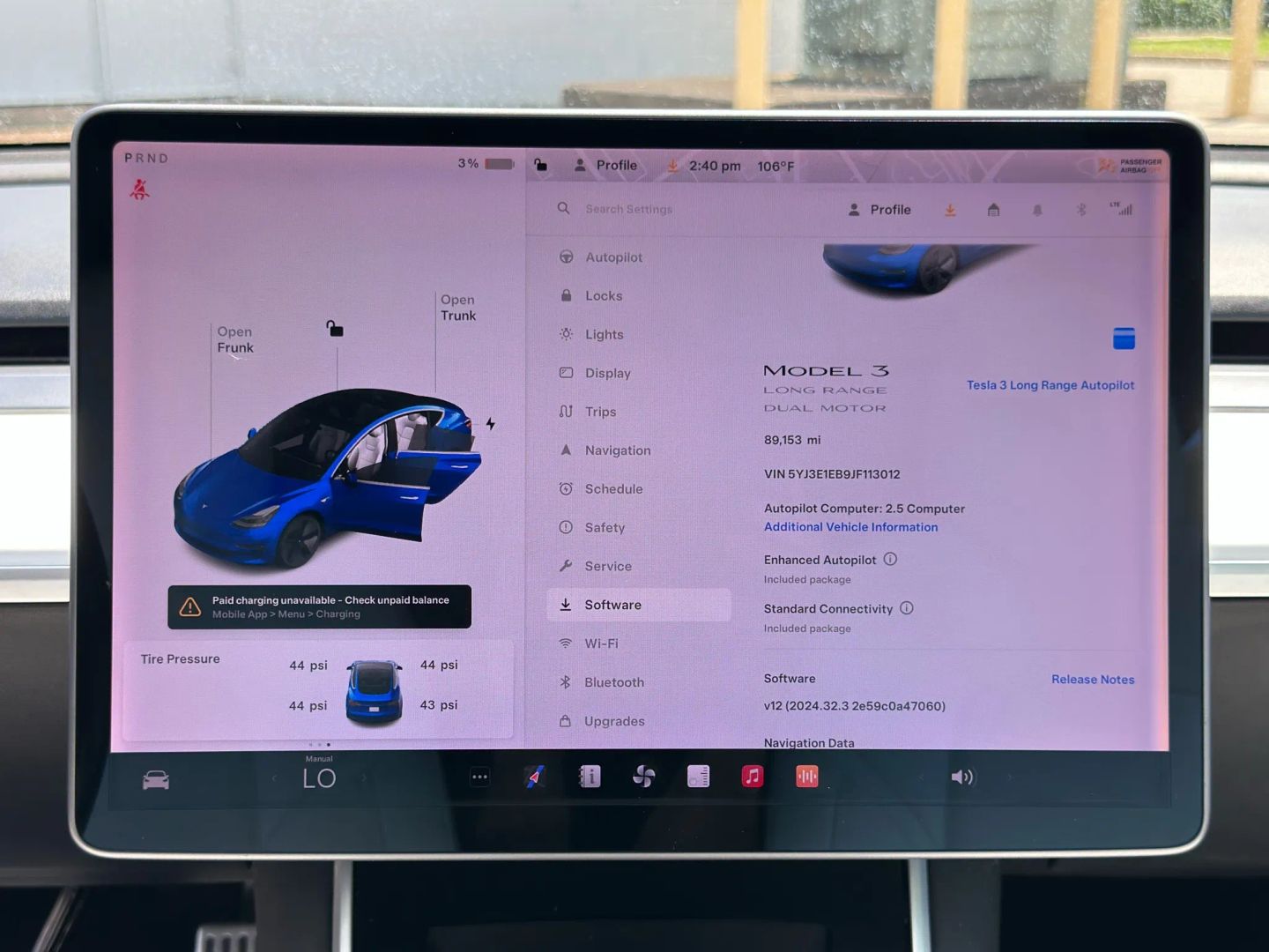 2018 TESLA MODEL 3 SEDAN DUAL ELECTRIC MOTORS LONG RANGE SEDAN 4D