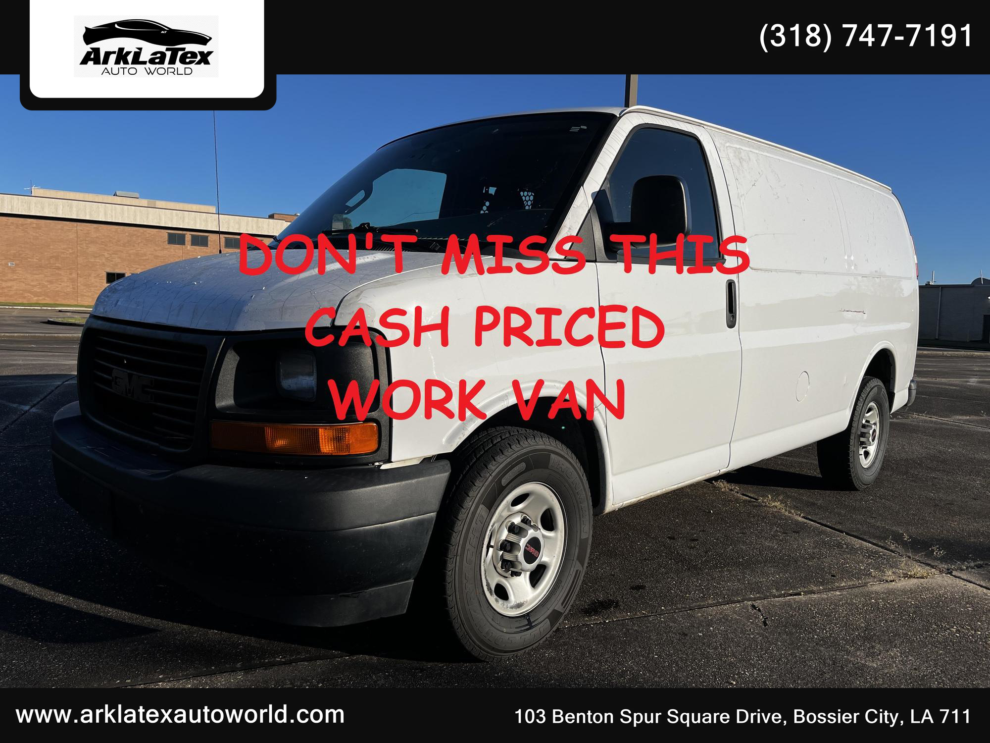 2017 GMC Savana Cargo Work Van photo 11