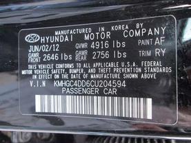 2012 HYUNDAI GENESIS SEDAN V6, 3.8 LITER 3.8 SEDAN 4D - LA Auto Star