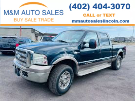 2005 FORD F250 SUPER DUTY CREW CAB PICKUP V8, 5.4 LITER KING RANCH PICKUP 4D 6 3/4 FT