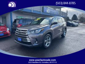 2019 TOYOTA HIGHLANDER SUV V6, 3.5 LITER LIMITED PLATINUM SPORT UTILITY 4D
