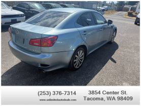2006 LEXUS IS SEDAN V6, 2.5 LITER IS 250 SEDAN 4D