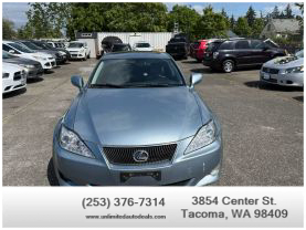 2006 LEXUS IS SEDAN V6, 2.5 LITER IS 250 SEDAN 4D