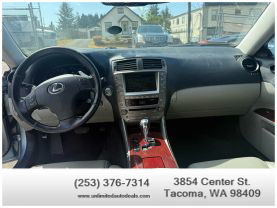 2006 LEXUS IS SEDAN V6, 2.5 LITER IS 250 SEDAN 4D