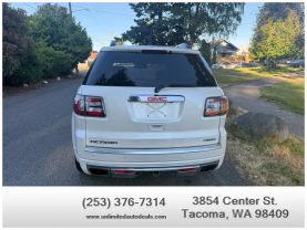 2013 GMC ACADIA SUV V6, 3.6 LITER DENALI SPORT UTILITY 4D
