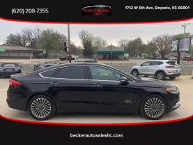 2017 FORD FUSION ENERGI SEDAN 4-CYL, HYBRID, 2.0 LITER PLUG-IN HYBRID PLATINUM SEDAN 4D - Becker Auto Sales LLC in Emporia, KS