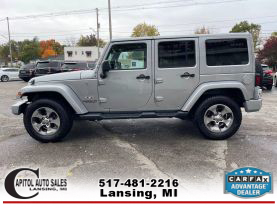 2017 JEEP WRANGLER UNLIMITED SUV V6, 3.6 LITER SAHARA SPORT UTILITY 4D