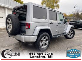 2017 JEEP WRANGLER UNLIMITED SUV V6, 3.6 LITER SAHARA SPORT UTILITY 4D