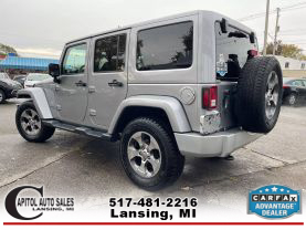 2017 JEEP WRANGLER UNLIMITED SUV V6, 3.6 LITER SAHARA SPORT UTILITY 4D