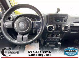 2017 JEEP WRANGLER UNLIMITED SUV V6, 3.6 LITER SAHARA SPORT UTILITY 4D