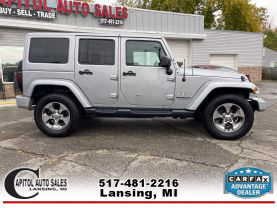 2017 JEEP WRANGLER UNLIMITED SUV V6, 3.6 LITER SAHARA SPORT UTILITY 4D