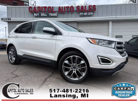 2016 FORD EDGE SUV V6, 3.5 LITER TITANIUM SPORT UTILITY 4D