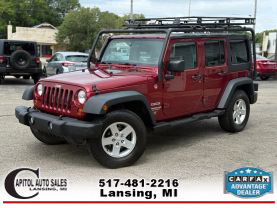 2012 JEEP WRANGLER SUV V6, 3.6 LITER UNLIMITED SPORT SUV 4D