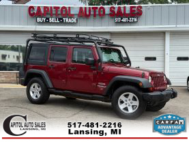 2012 JEEP WRANGLER SUV V6, 3.6 LITER UNLIMITED SPORT SUV 4D