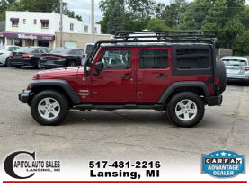 2012 JEEP WRANGLER SUV V6, 3.6 LITER UNLIMITED SPORT SUV 4D