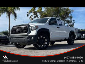 2018 TOYOTA TUNDRA DOUBLE CAB PICKUP WHITE AUTOMATIC -  V & B Auto Sales