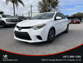 2014 TOYOTA COROLLA SEDAN WHITE AUTOMATIC -  V & B Auto Sales