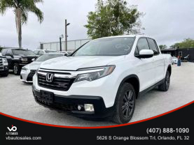 2019 HONDA RIDGELINE PICKUP WHITE AUTOMATIC -  V & B Auto Sales