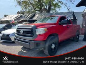 2015 TOYOTA TUNDRA DOUBLE CAB PICKUP RED AUTOMATIC -  V & B Auto Sales