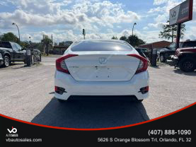 2018 HONDA CIVIC SEDAN WHITE AUTOMATIC -  V & B Auto Sales