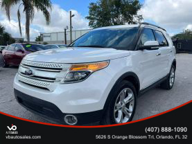 2015 FORD EXPLORER SUV WHITE AUTOMATIC -  V & B Auto Sales