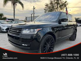 2017 LAND ROVER RANGE ROVER SUV BLACK AUTOMATIC -  V & B Auto Sales