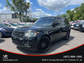 2017 LAND ROVER RANGE ROVER SUV BLACK AUTOMATIC -  V & B Auto Sales