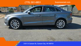 Buy Excellent Condition 2015 AUDI A3 SEDAN 4-CYL, TURBO, 2.0 LITER 2.0T PREMIUM PLUS SEDAN 4D - Fox Preowned located in Carson City, NV