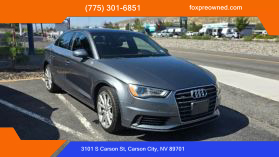 Buy Excellent Condition 2015 AUDI A3 SEDAN 4-CYL, TURBO, 2.0 LITER 2.0T PREMIUM PLUS SEDAN 4D - Fox Preowned located in Carson City, NV