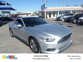 2017 FORD MUSTANG COUPE 4-CYL, ECOBOOST, 2.3T ECOBOOST COUPE 2D at Gael Auto Sales in El Paso, TX