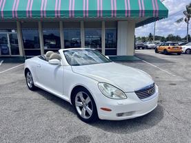 2002 LEXUS SC CONVERTIBLE WHITE GOLD CRYSTAL AUTOMATIC - Tropical Auto Sales