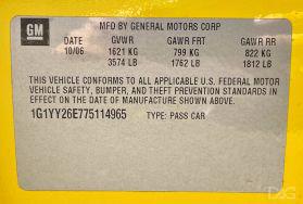 2007 CHEVROLET CORVETTE COUPE YELLOW UNDER MATTE BLACK WRAP MANUAL - Discovery Auto Group