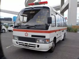 1997 TOYOTA COASTER BUS 1HD-FT AMBULANCE