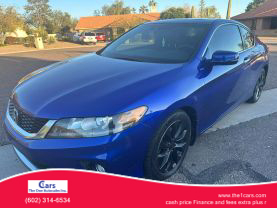 2014 HONDA ACCORD COUPE 4-CYL, I-VTEC, 2.4 LITER EX-L COUPE 2D at The one Auto Sales in Phoenix, AZ