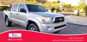 2011 TOYOTA TACOMA DOUBLE CAB PICKUP V6, 4.0 LITER PRERUNNER PICKUP 4D 5 FT at The One Autosales Inc in Phoenix , AZ 85022  33.60461470880989, -112.03641575767358