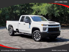 Used 2021 CHEVROLET SILVERADO 2500 HD DOUBLE CAB PICKUP V8, 6.6 LITER CUSTOM PICKUP 4D 8 FT - Mobile Luxury Motors located in Mobile, AL