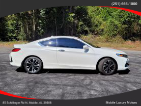 Buy Used 2017 HONDA ACCORD COUPE 4-CYL, I-VTEC, 2.4 LITER EX-L W/NAVIGATION & HONDA SENSING COUPE 2D - Mobile Luxury Motors located in Mobile, AL
