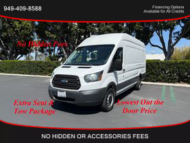 2015 FORD TRANSIT 350 VAN CARGO V6, FLEX FUEL, 3.7 LITER EXTENDED LENGTH HIGH ROOF W/SLIDING SIDE DOOR VAN 3D