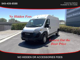 2023 RAM PROMASTER CARGO VAN CARGO V6, VVT, 3.6 LITER 2500 HIGH ROOF VAN 3D